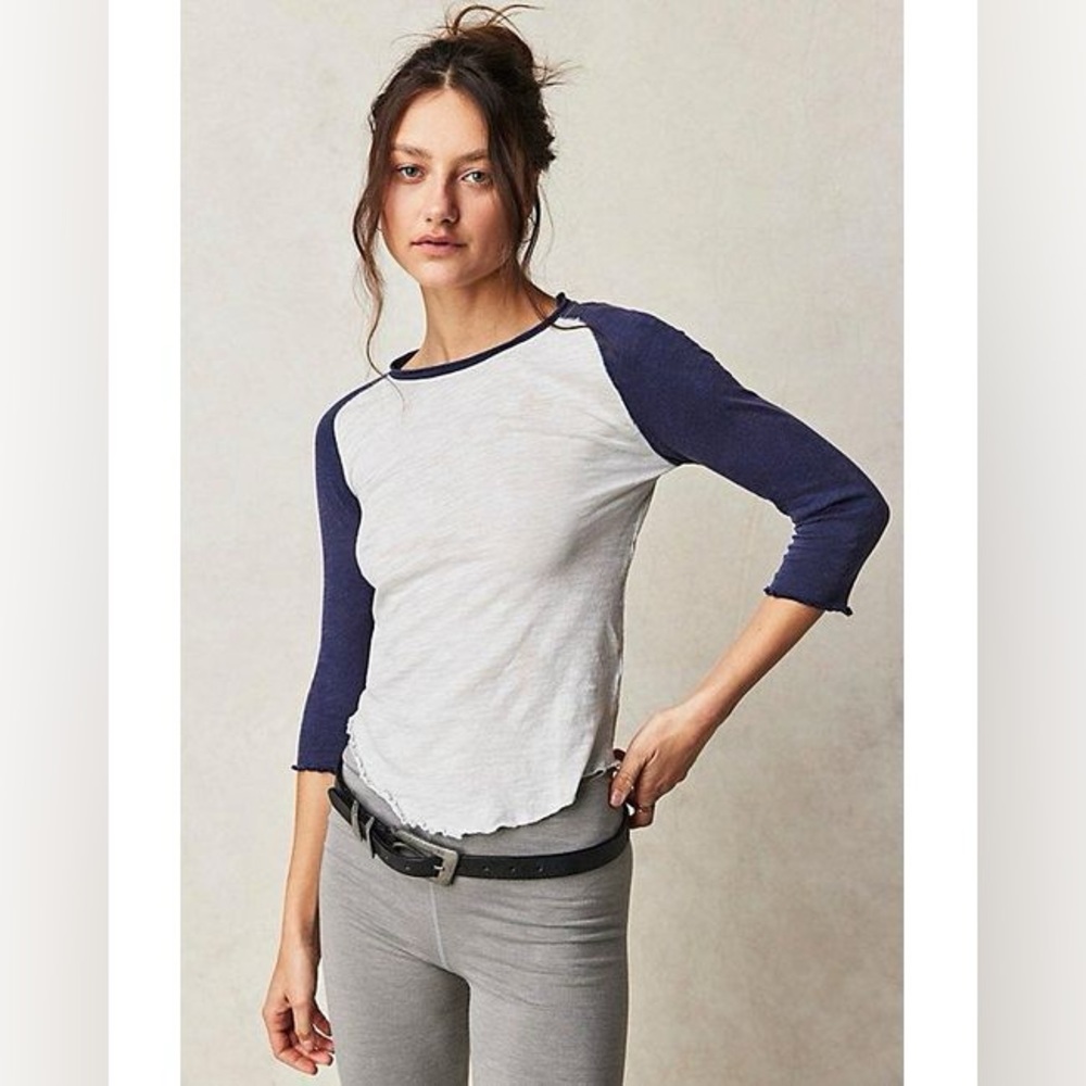 Free People Surf The Wave Long Sleeve Tee